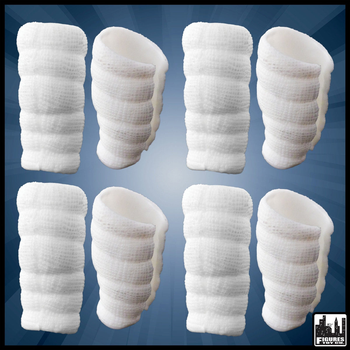 4 Pairs of Leg Casts for WWE Wrestling Action Figures