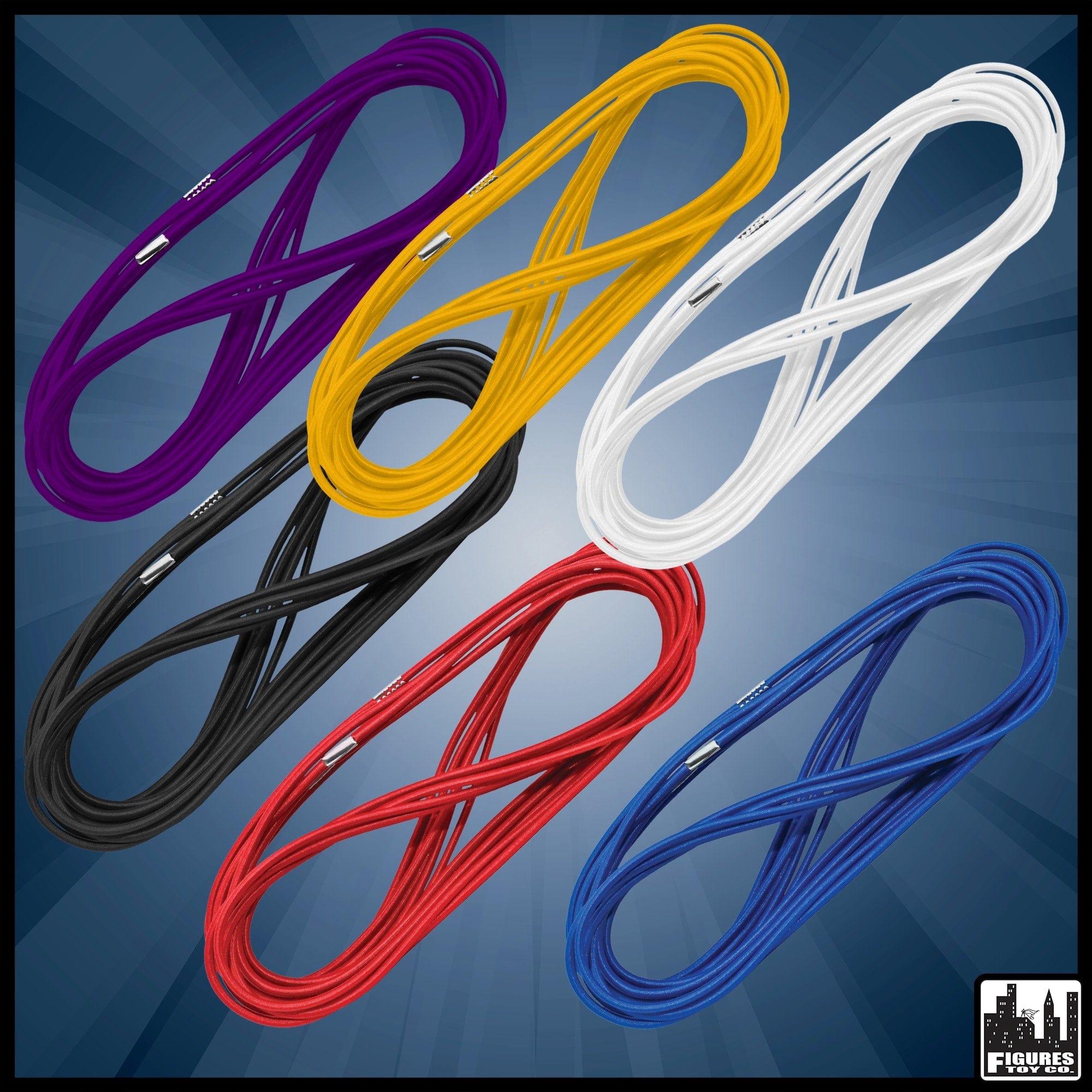 6 Sets of Ring Ropes for SMALL Wrestling Action Figure Rings