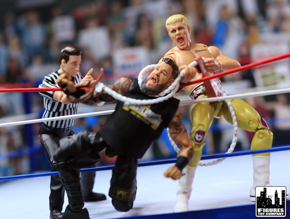 Set of 4 Cowbell Bull Ropes for WWE & AEW Wrestling Action Figures
