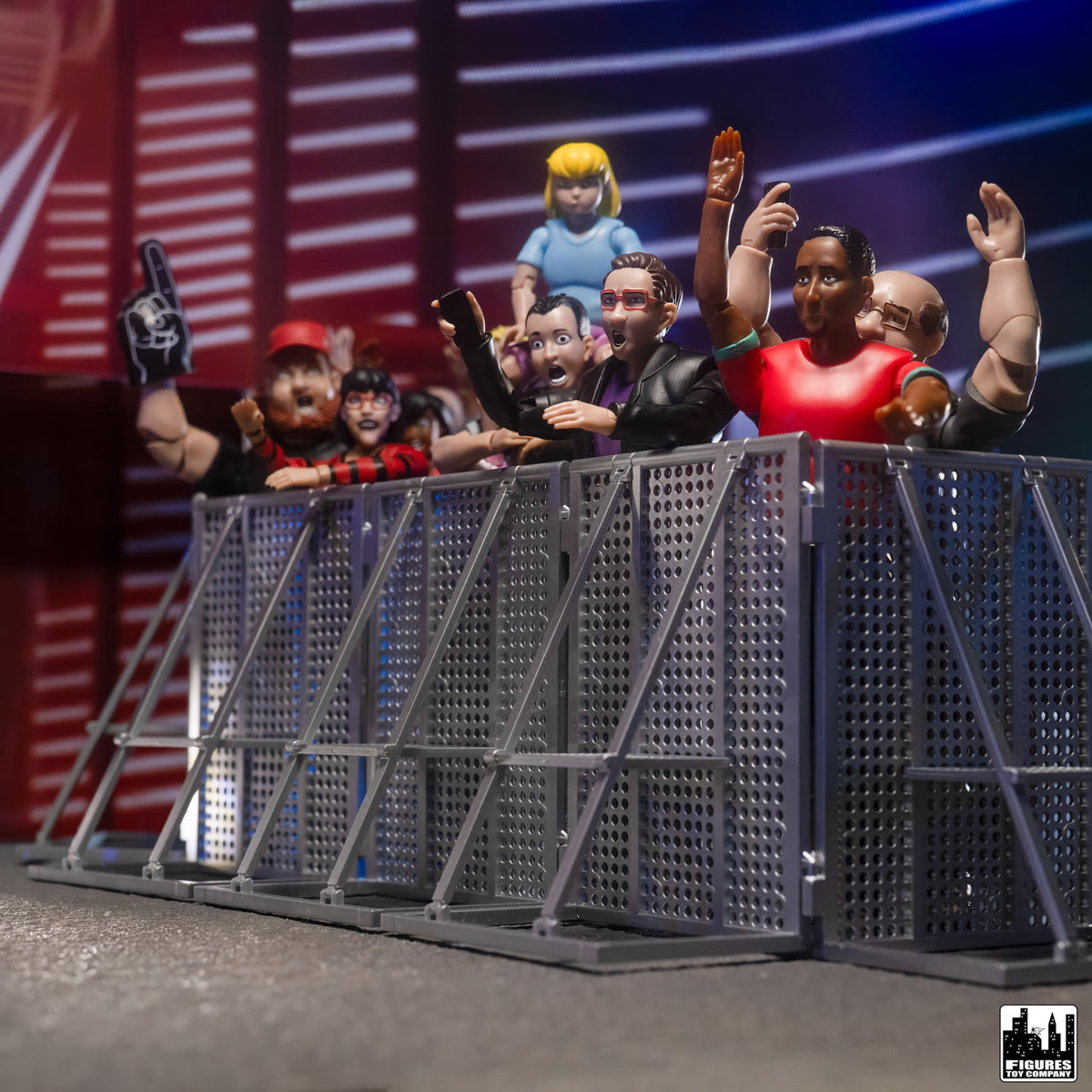 Entrance Ramp Barricade Guardrails for WWE & AEW Wrestling Action Figures