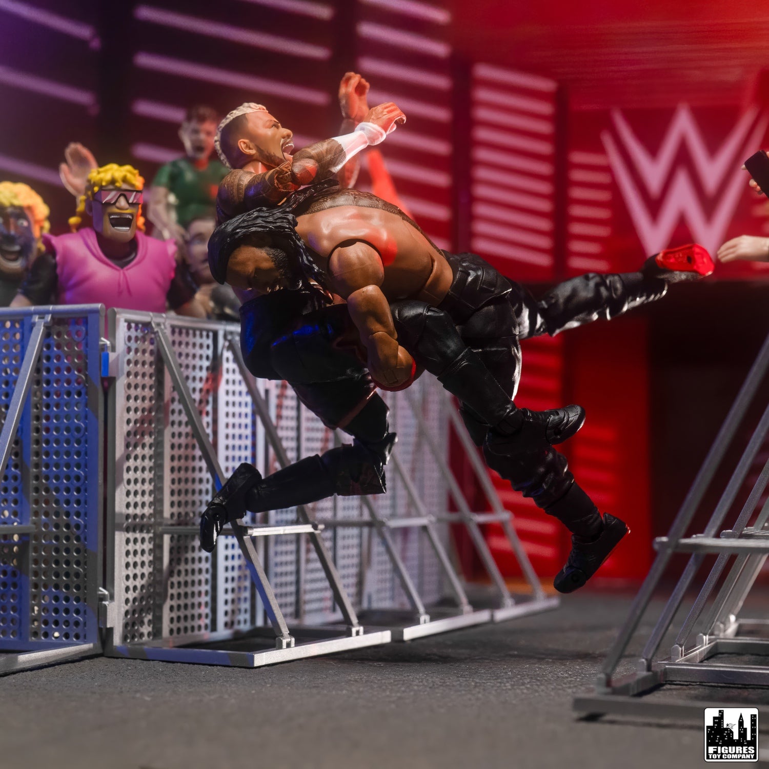 Wwe Ramp Toy Entrance Ramp Barricade Guardrails for WWE & AEW Wrestling Figures ...