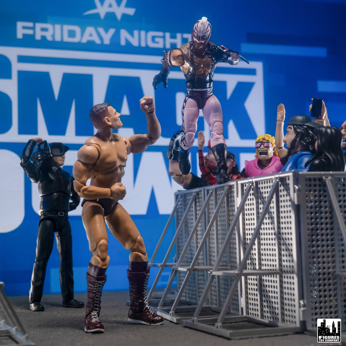 Entrance Ramp Barricade Guardrails for WWE & AEW Wrestling Action Figures