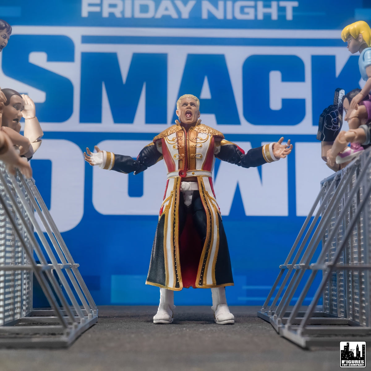 Entrance Ramp Barricade Guardrails for WWE & AEW Wrestling Action Figures