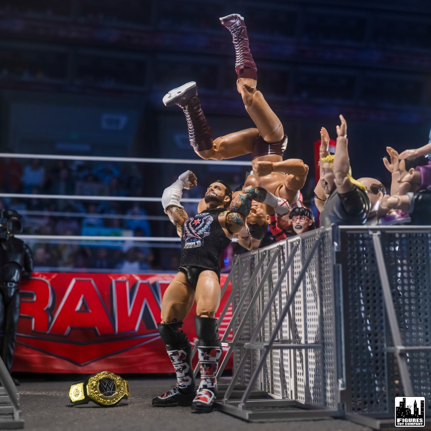Wwe Ramp Toy Entrance Ramp Barricade Guardrails for WWE & AEW Wrestling Figures ...