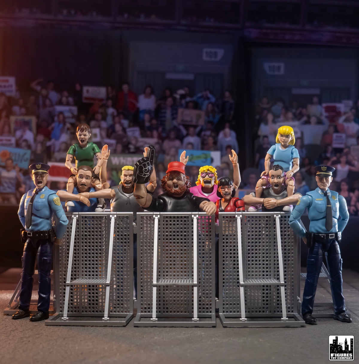 Entrance Ramp Barricade Guardrails for WWE & AEW Wrestling Action Figures