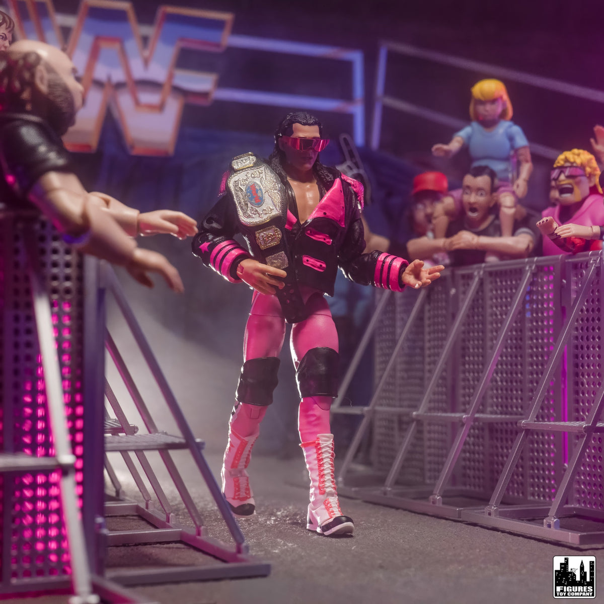 Entrance Ramp Barricade Guardrails for WWE & AEW Wrestling Action Figures