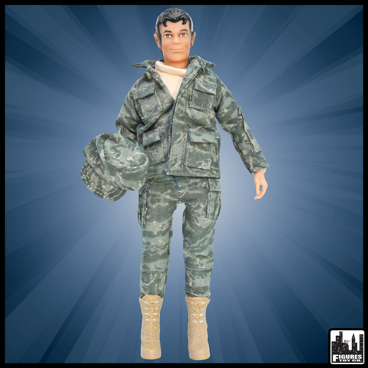Set of Four 8 Inch  Military Action Figures