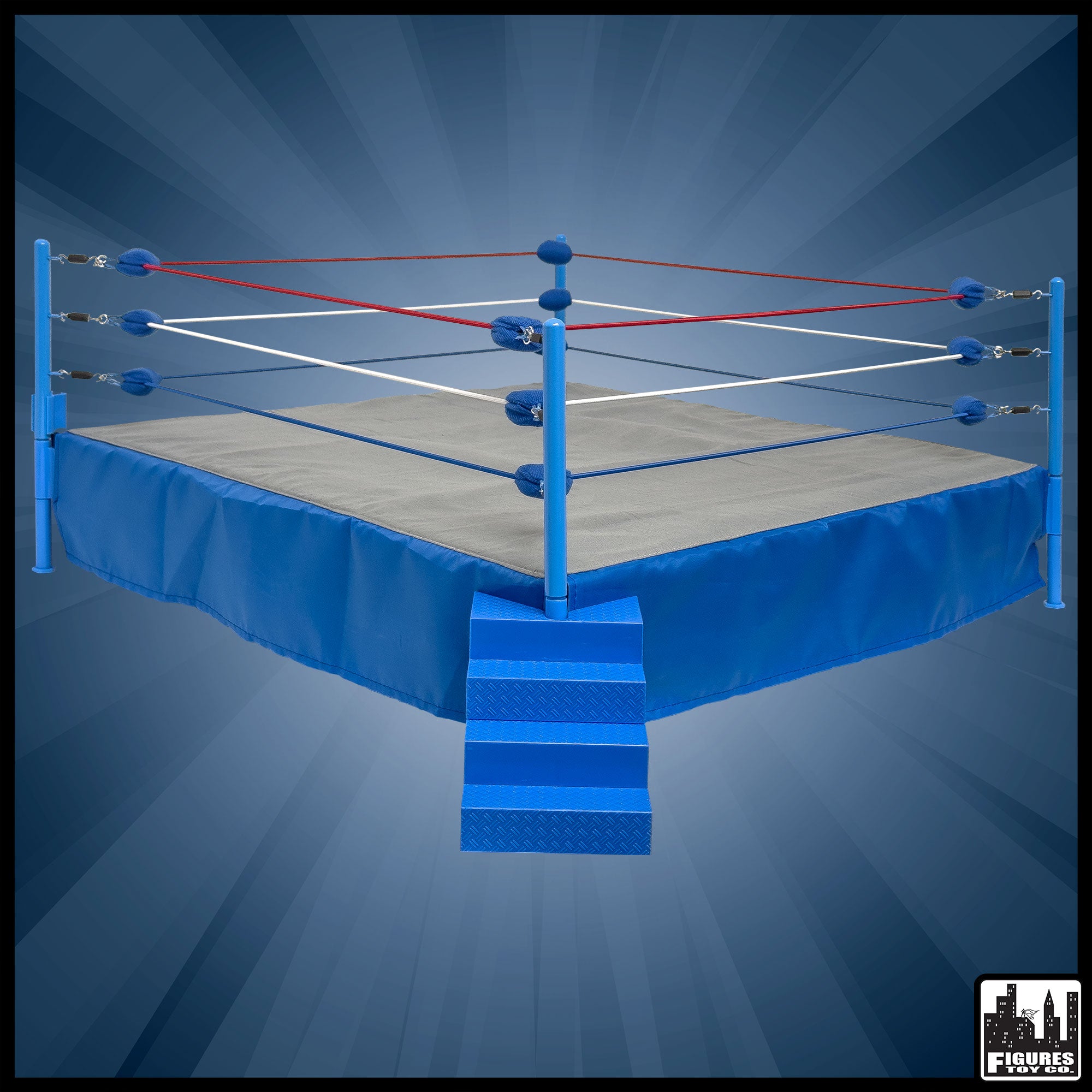 Classic Wrestling Ring & Steel Cage for Figures - Figures Toy Company