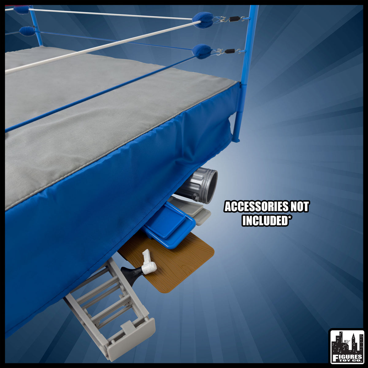 Figures Toy Company Classic Wrestling Ring for Wrestling Figures