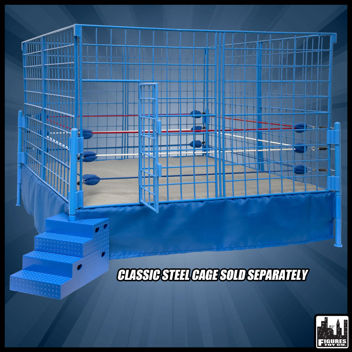 Figures Toy Company Classic Wrestling Ring for Wrestling Figures
