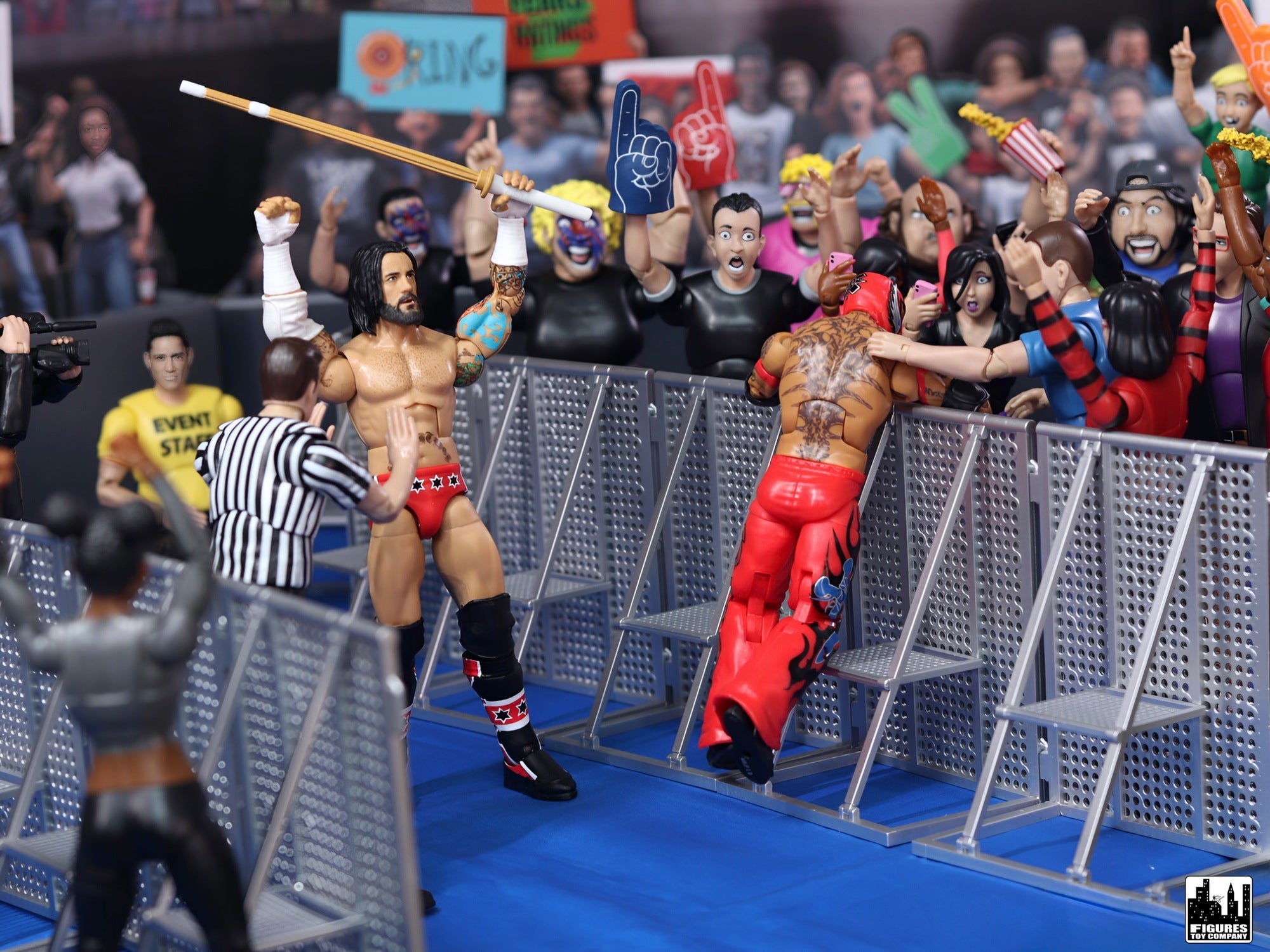 Wwe Ramp Toy Entrance Ramp Barricade Guardrails for WWE & AEW Wrestling Figures ...