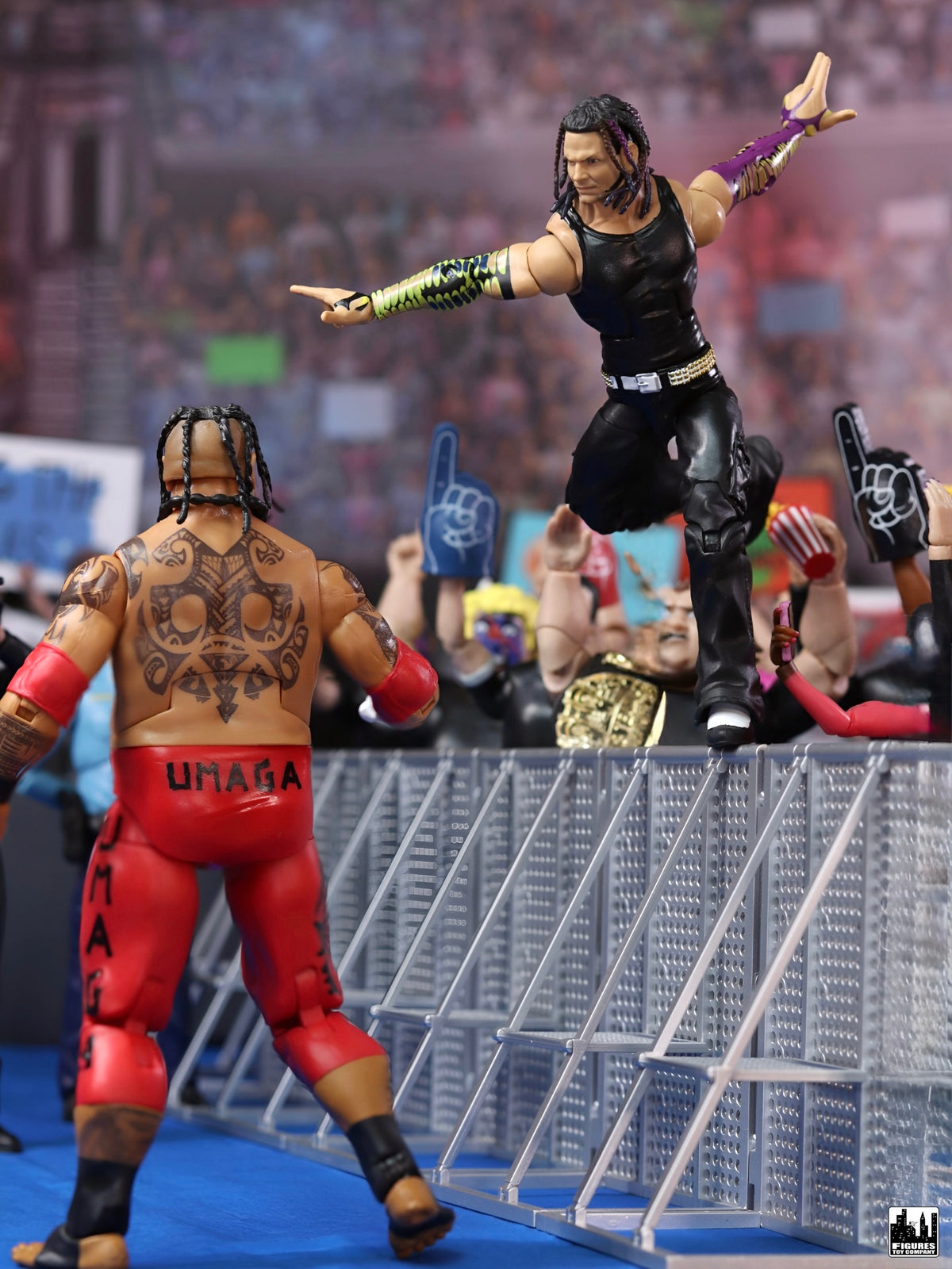 Entrance Ramp Barricade Guardrails for WWE & AEW Wrestling Action Figures