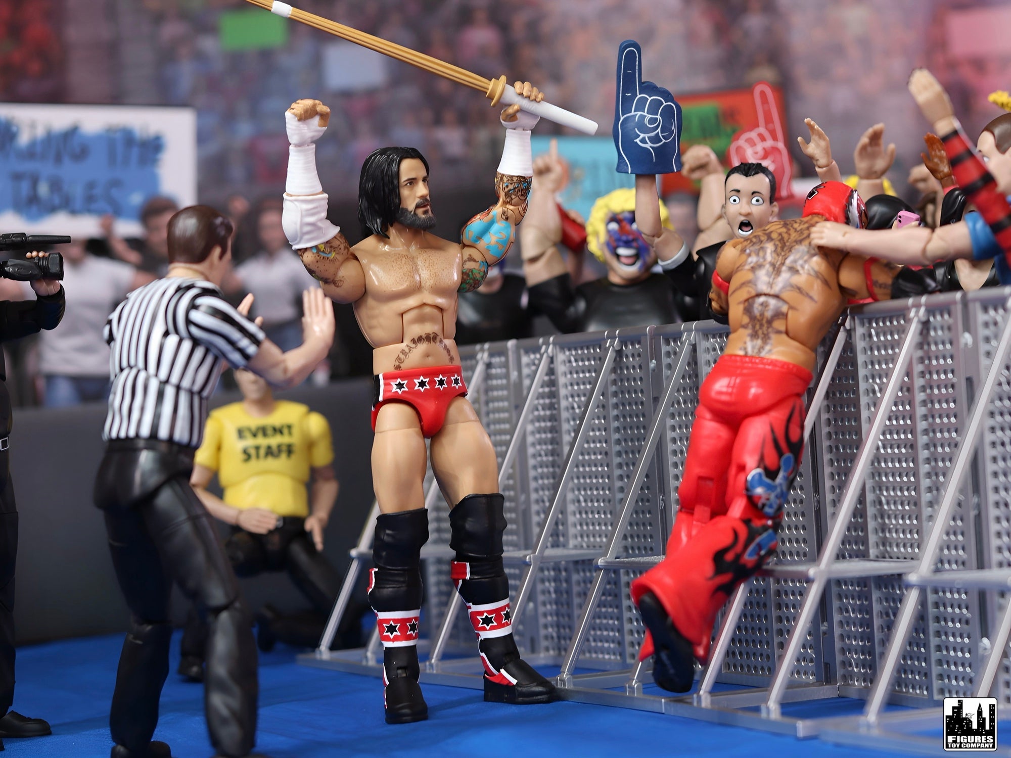 Wwe Ramp Toy Entrance Ramp Barricade Guardrails for WWE & AEW Wrestling Figures ...