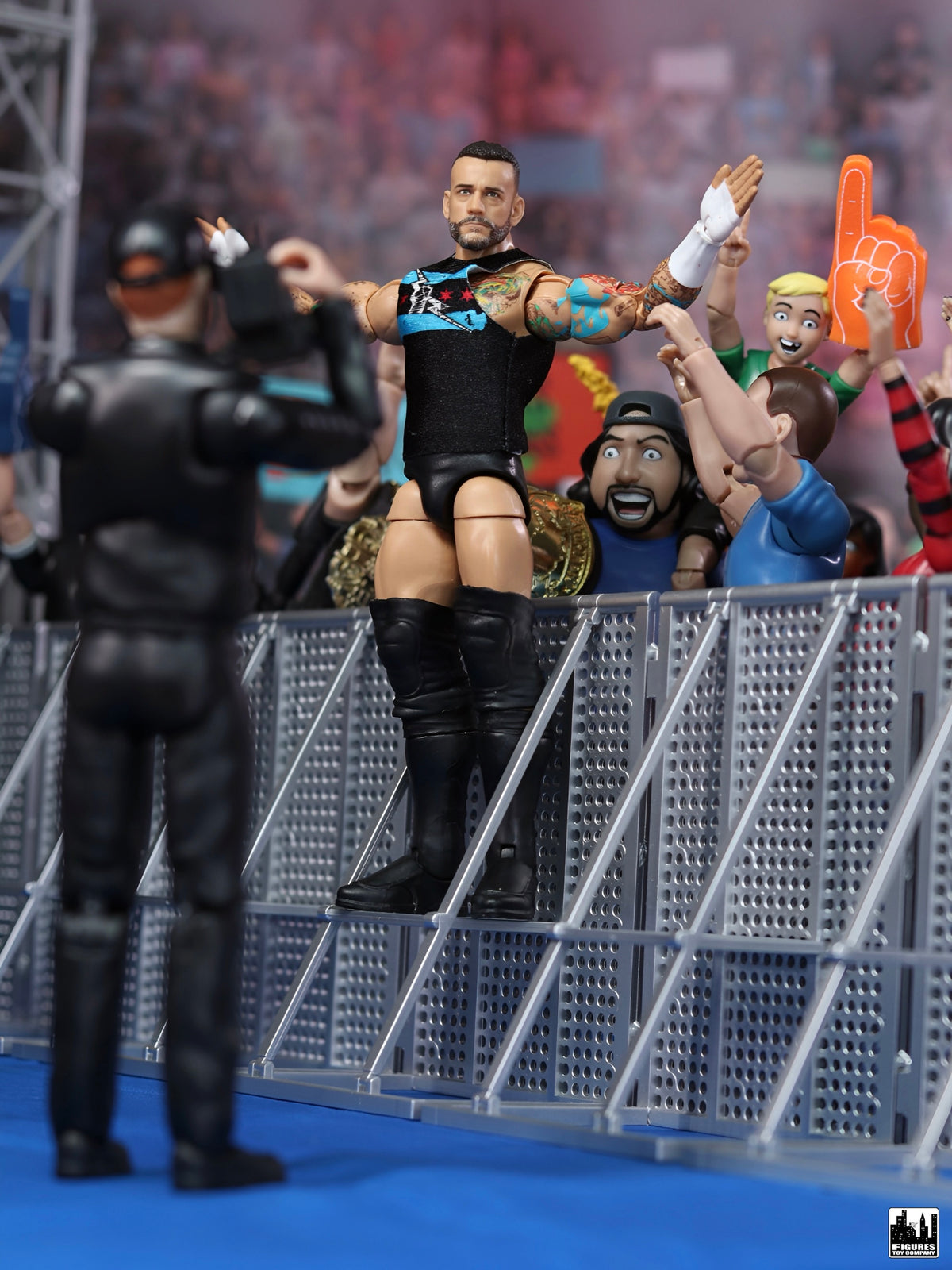 Entrance Ramp Barricade Guardrails for WWE & AEW Wrestling Action Figures