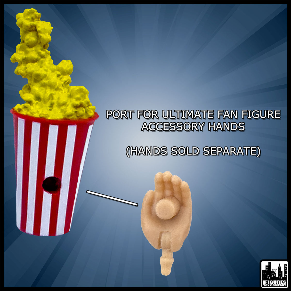 Popcorn Burst Accessory for WWE &amp; AEW Wrestling Action Figures