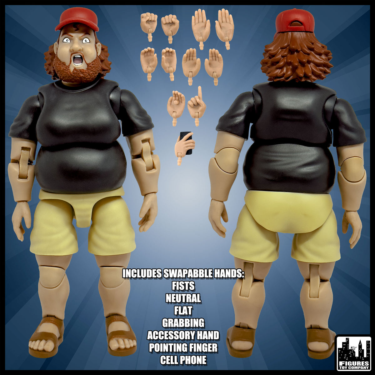 Ultimate Wrestling Crowd Fan Figures Four-Pack for WWE &amp; AEW Wrestling Figures [Series 3]