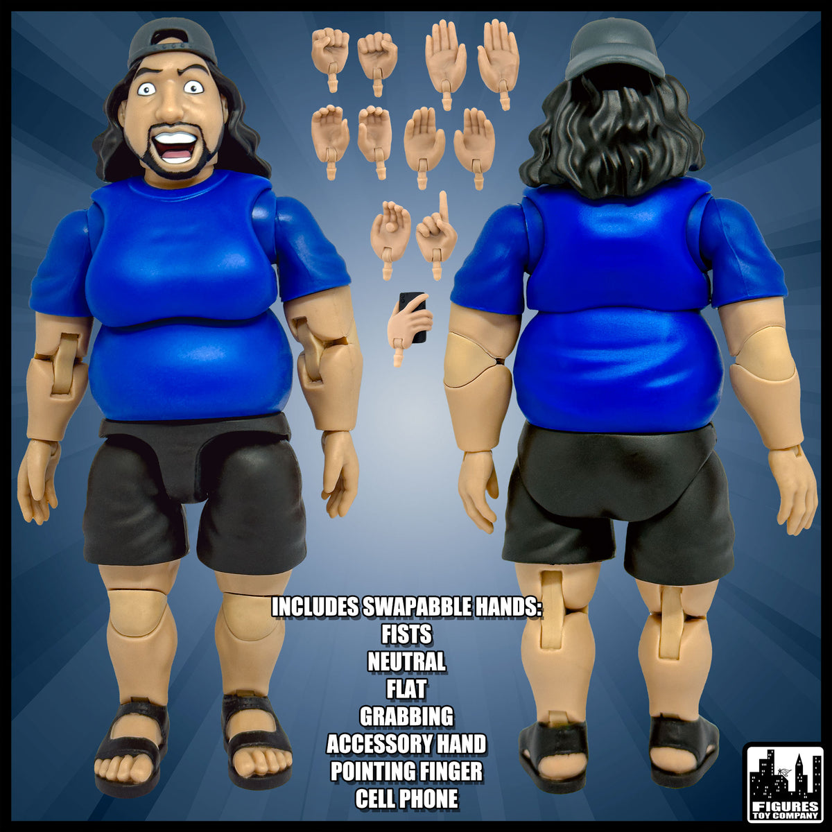 Ultimate Wrestling Crowd Fan Figures Four-Pack for WWE &amp; AEW Wrestling Figures [Series 4]