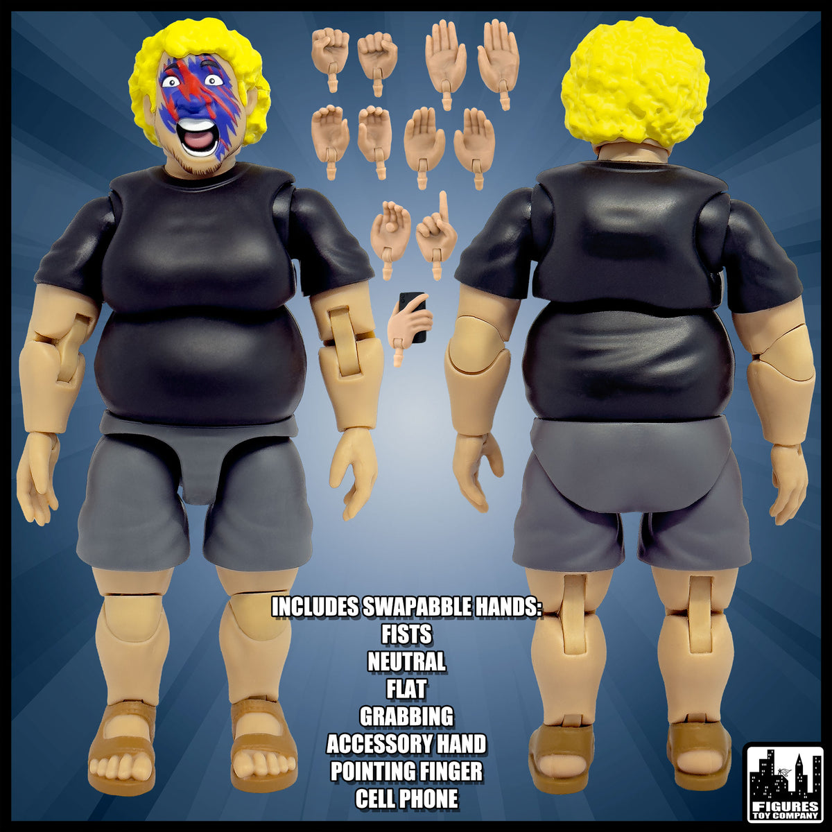 Ultimate Wrestling Crowd Fan Figures Four-Pack for WWE &amp; AEW Wrestling Figures [Series 5]