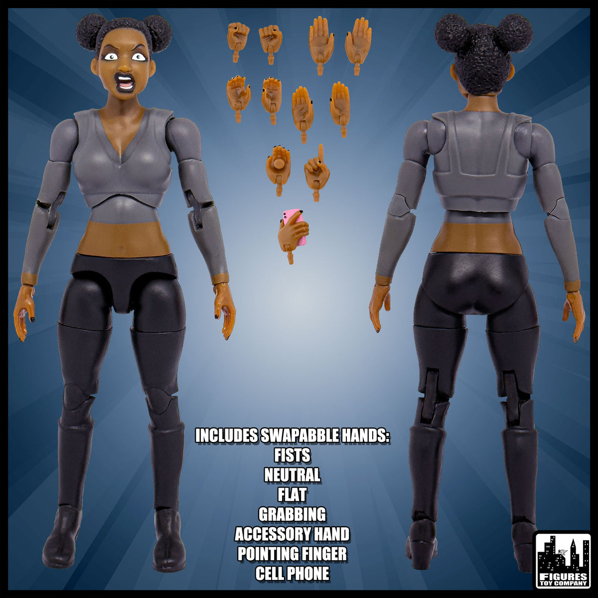 Ultimate Wrestling Crowd Fan Figures Four-Pack for WWE &amp; AEW Wrestling Figures [Series 4]