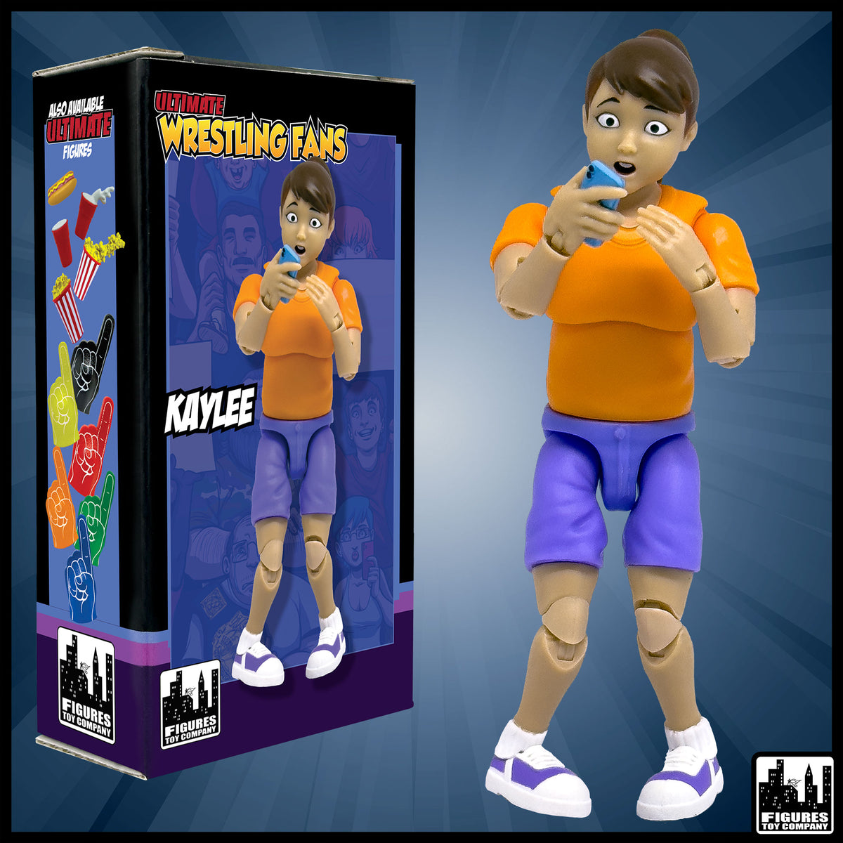 Ultimate Wrestling Crowd Fan Figures for WWE &amp; AEW Action Figures: Kaylee