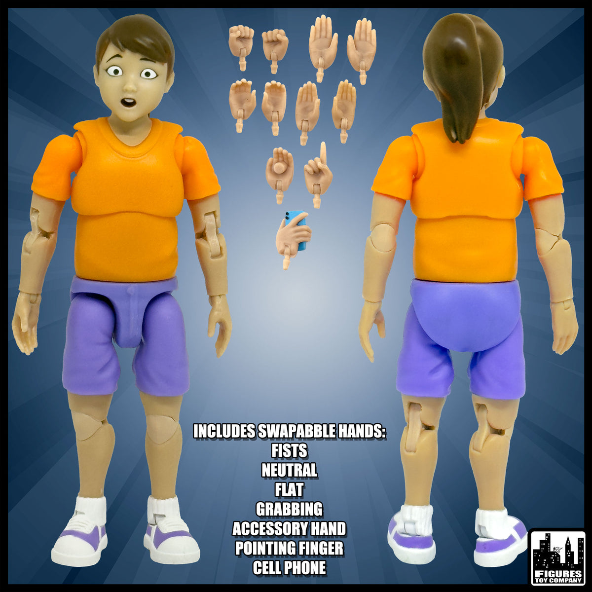 Ultimate Wrestling Crowd Fan Figures Four-Pack for WWE &amp; AEW Wrestling Figures [Series 3]