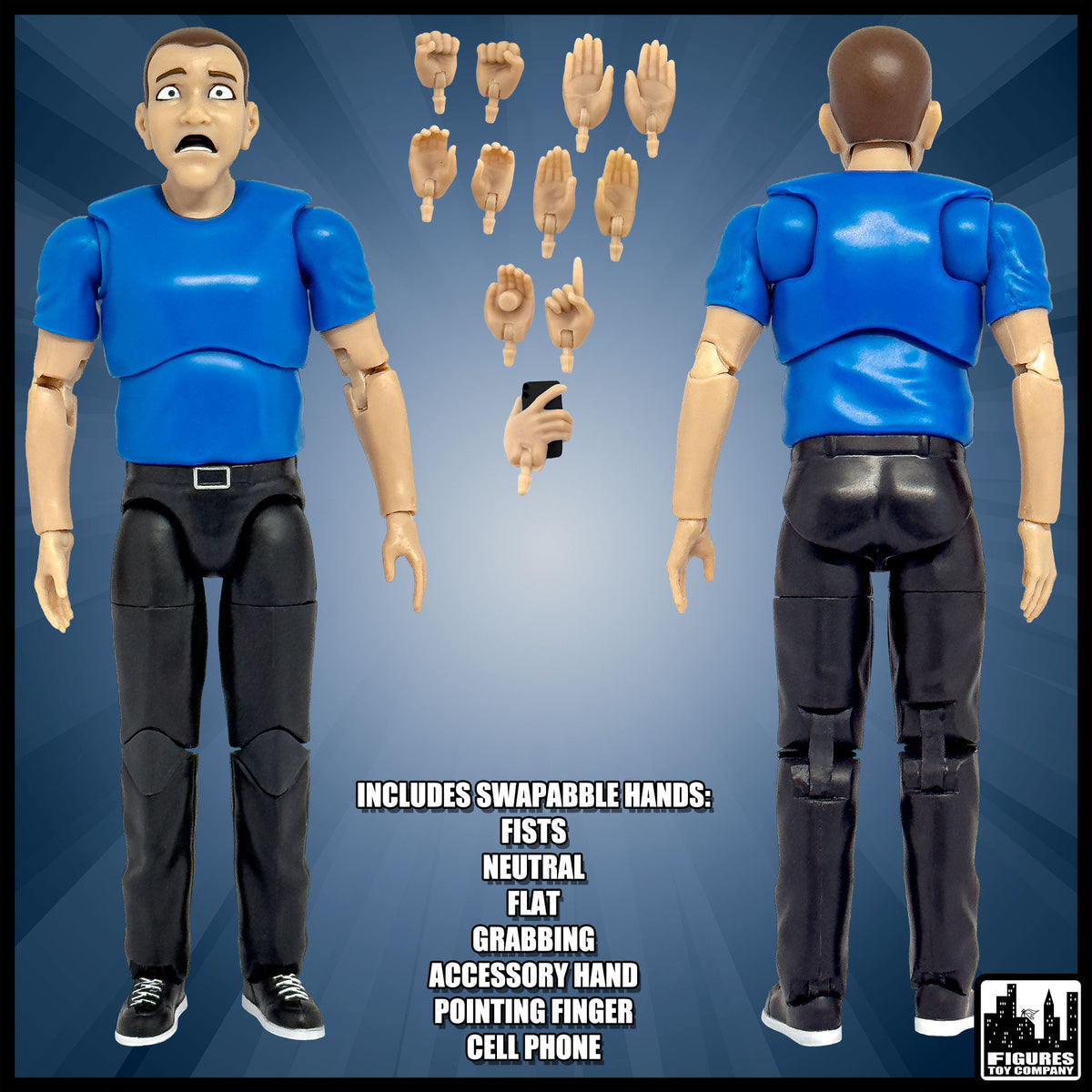 Ultimate Wrestling Crowd Fan Figures for WWE &amp; AEW Action Figures: Kevin