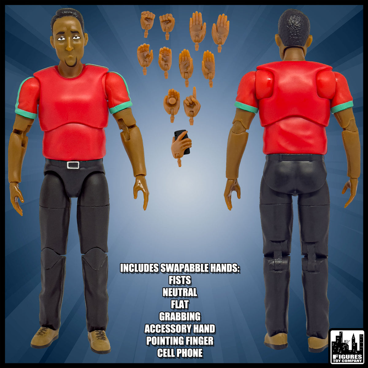 Ultimate Wrestling Crowd Fan Figures for WWE &amp; AEW Action Figures: Marvin
