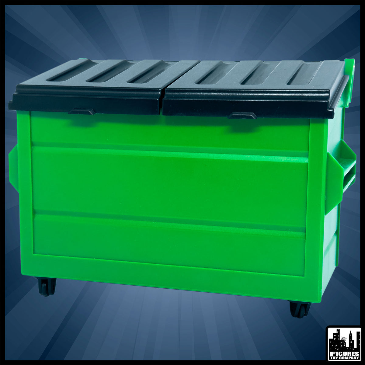 Green Dumpster for WWE & AEW Wrestling Action Figures