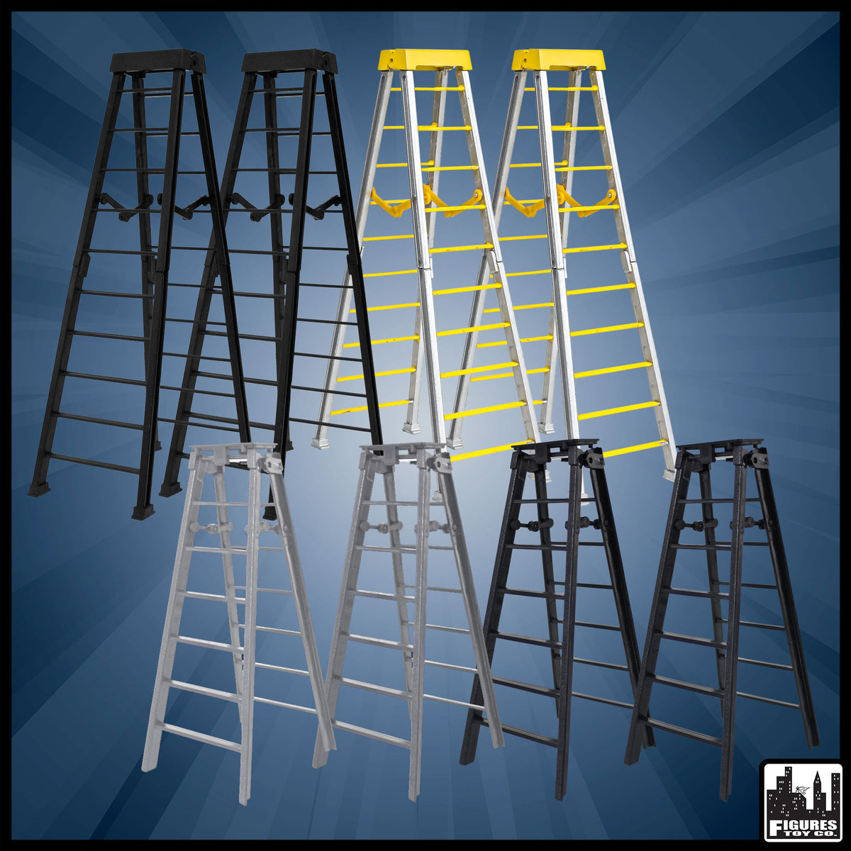 Ladder Match Accessory Set for WWE &amp; AEW Wrestling Action Figures