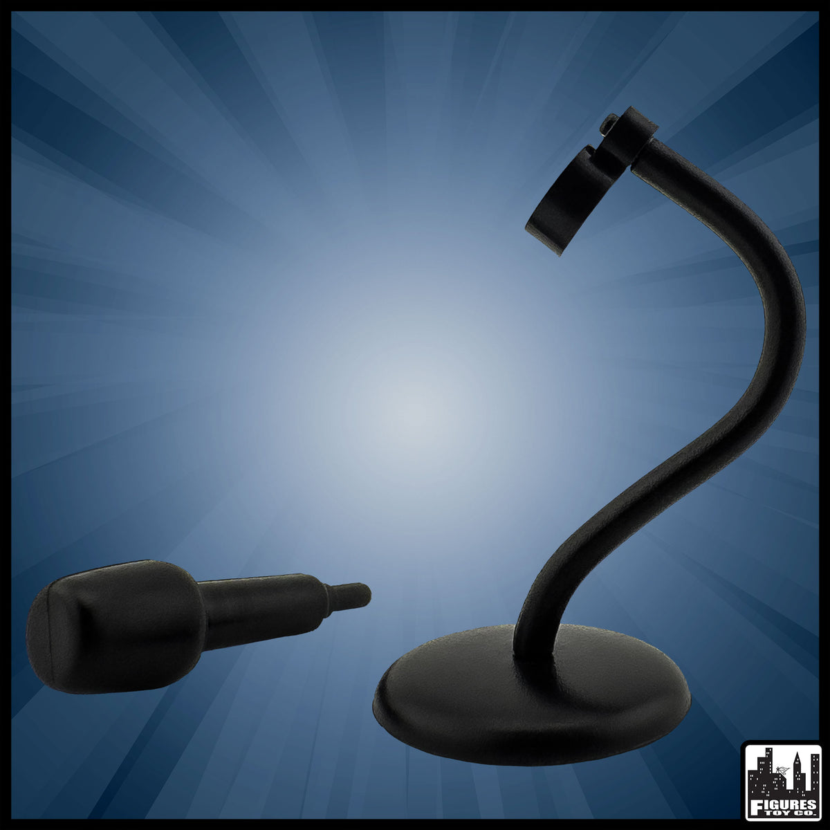 Deluxe Microphone With Stand for WWE &amp; AEW Wrestling Action Figures