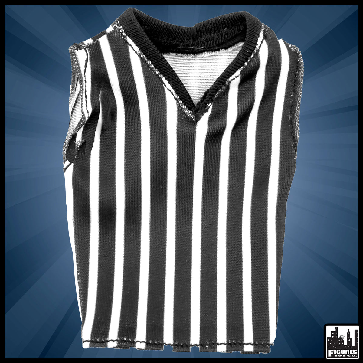 Set of 3 Cloth Muscle Referee Shirts for WWE &amp; AEW Wrestling Action Figures