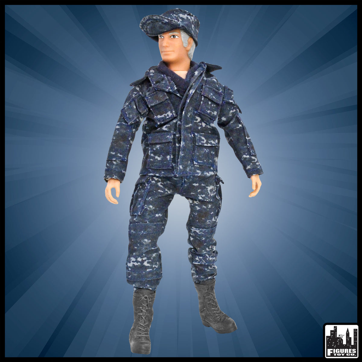 Set of Four 8 Inch  Military Action Figures