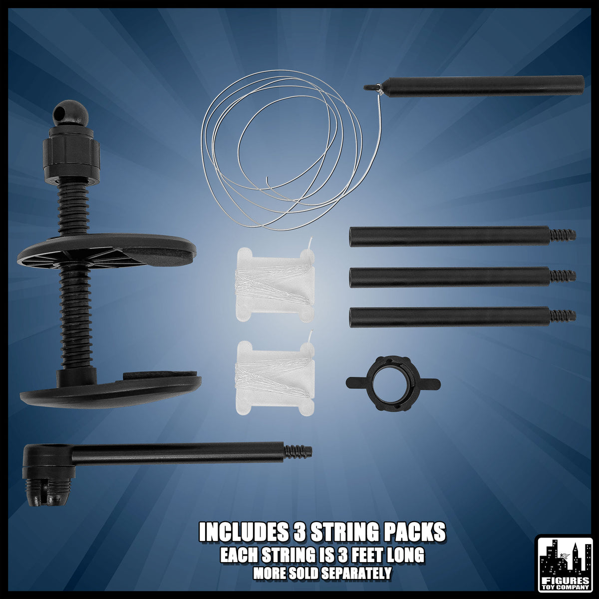 Wrestling Action Figure Suspension Kit for WWE &amp; AEW Wrestling Action Figures