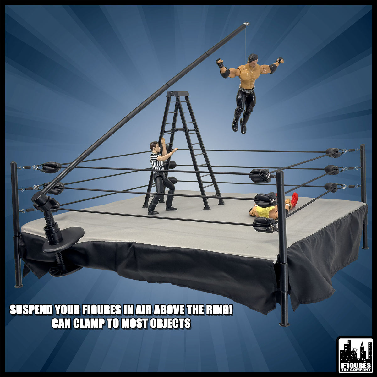 Wrestling Action Figure Suspension Kit for WWE &amp; AEW Wrestling Action Figures