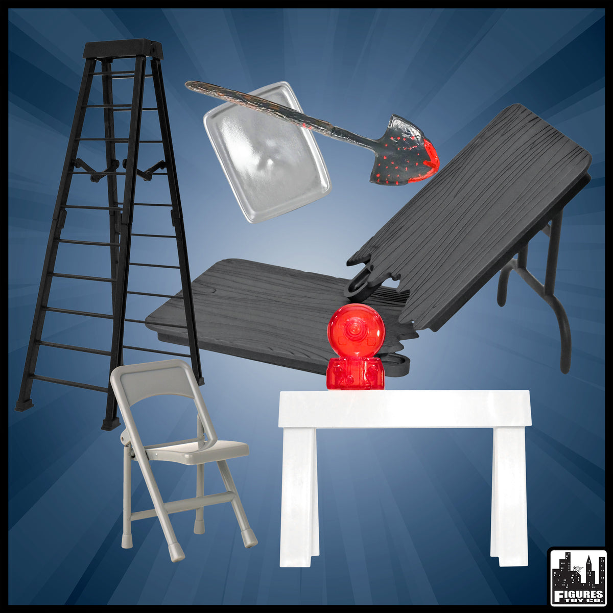 ULTIMATE 6 Piece Accessory Pack for WWE & AEW Wrestling Action Figures