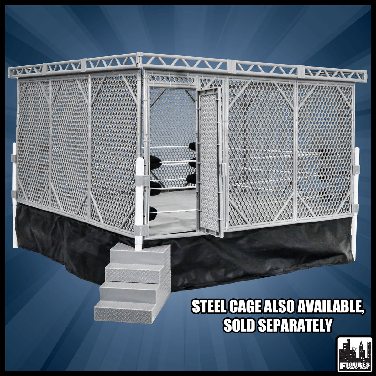 Wrestling Ring for Action Figures by Figures Toy Company