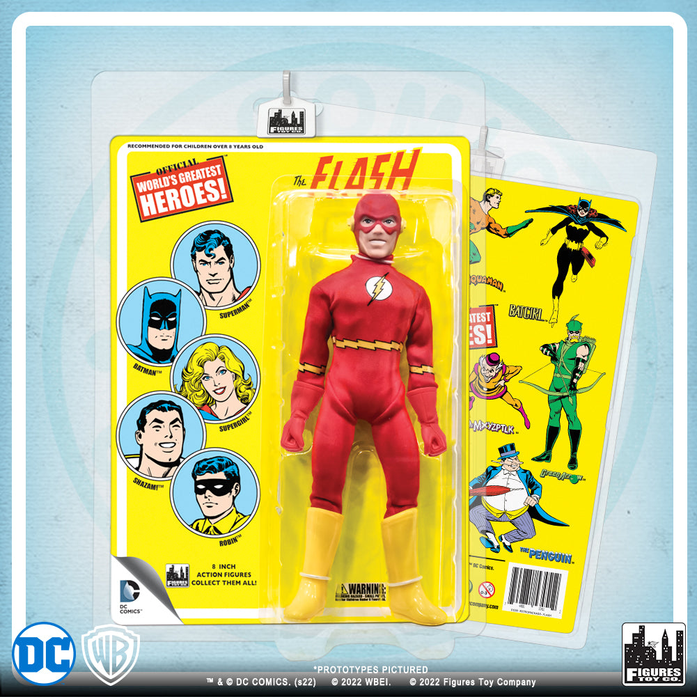 DC Comics 8 Inch Action Figures with Retro Cards: Flash