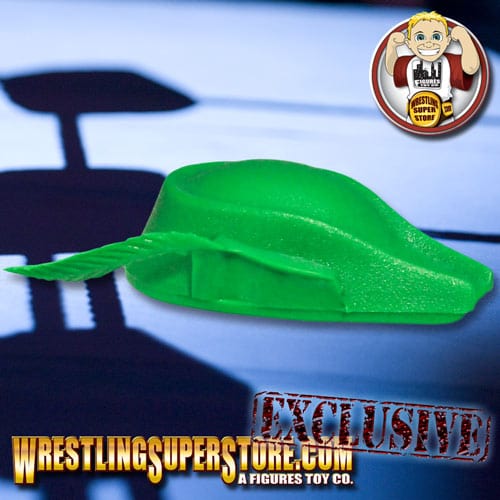 Green Hat with Feather for WWE &amp; AEW Wrestling Action Figures