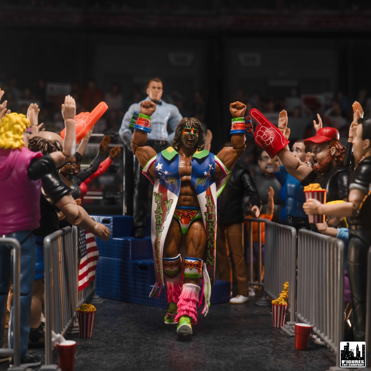 Ultimate Wrestling Crowd Fan Figures for WWE &amp; AEW Action Figures: Marvin
