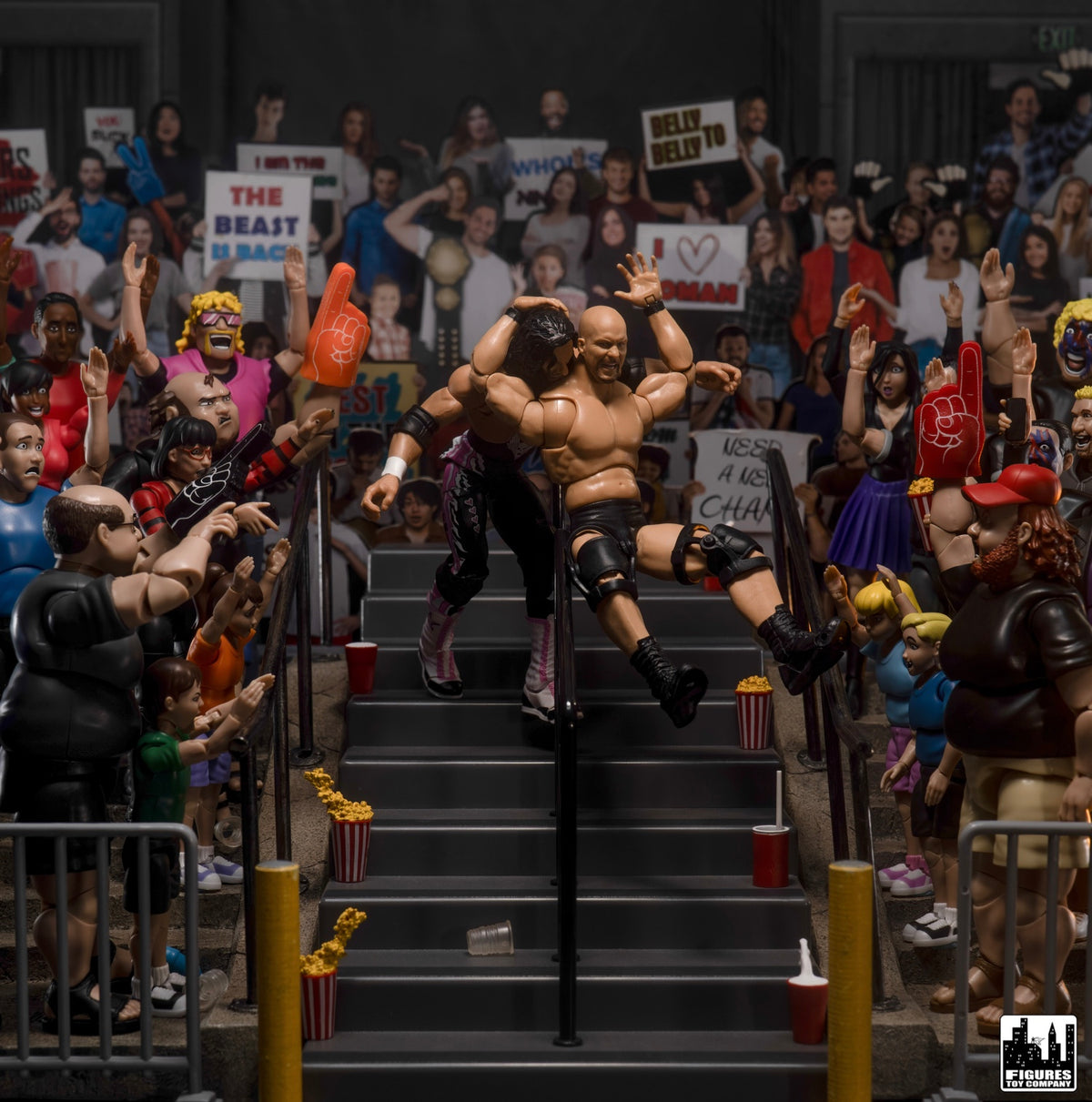 Ultimate Wrestling Crowd Fan Figures for WWE &amp; AEW Action Figures: Kevin