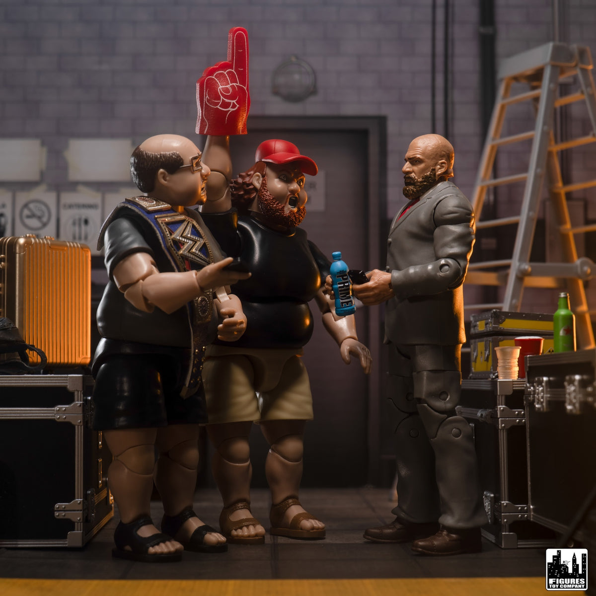 Ultimate Wrestling Crowd Fan Figures Four-Pack for WWE &amp; AEW Wrestling Figures [Series 3]