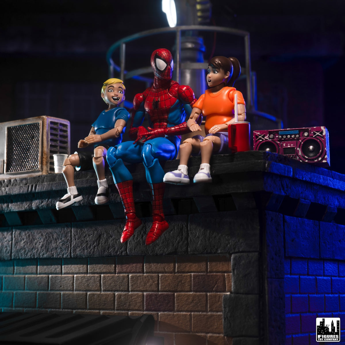Ultimate Wrestling Crowd Fan Figures Four-Pack for WWE &amp; AEW Wrestling Figures [Series 3]