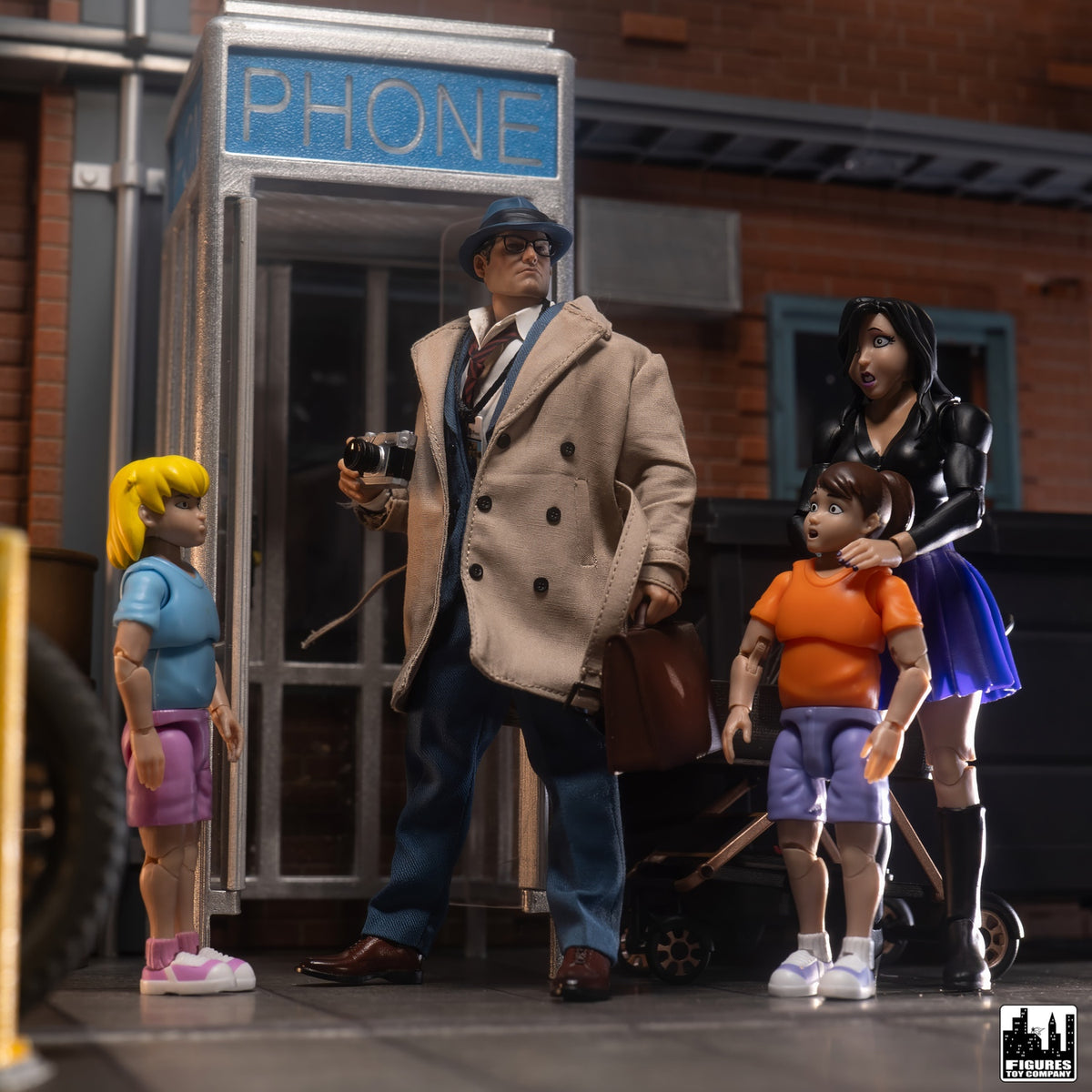 Ultimate Wrestling Crowd Fan Figures Four-Pack for WWE &amp; AEW Wrestling Figures [Series 3]