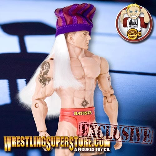 Purple Hat with White Wig for WWE &amp; AEW Wrestling Action Figures