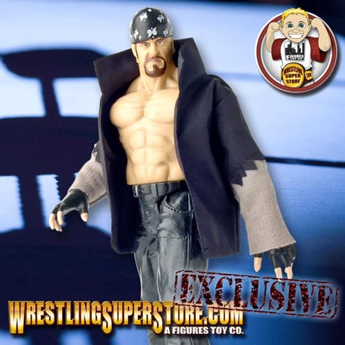 Gray &amp; Black Biker Jacket for WWE &amp; AEW Wrestling Action Figures