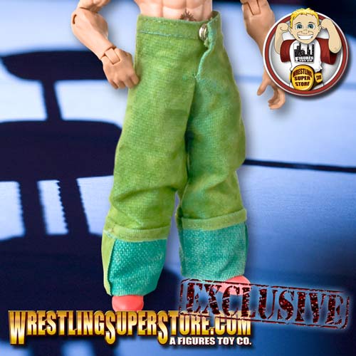 Light Green Suede Pants for WWE &amp; AEW Wrestling Action Figures