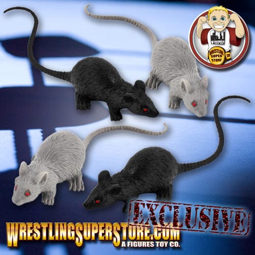 Inware Toy Rats Set of 4 Rats for Wrestling Figures - Figures Toy Company