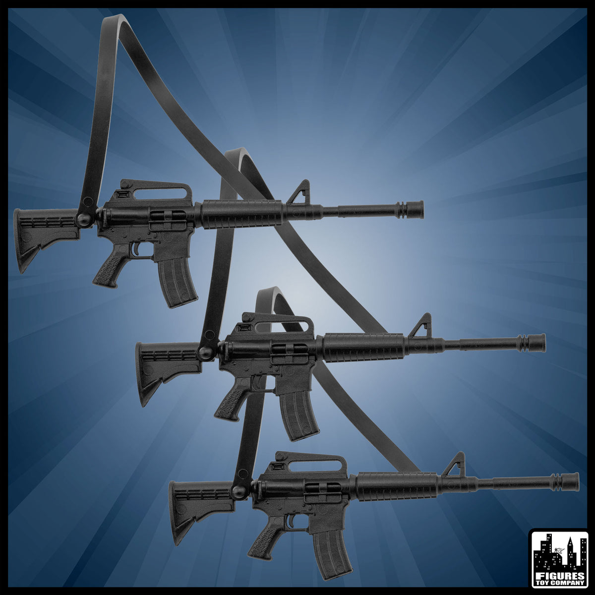 Assault Rifle Accessory for 6-8 Inch Figures