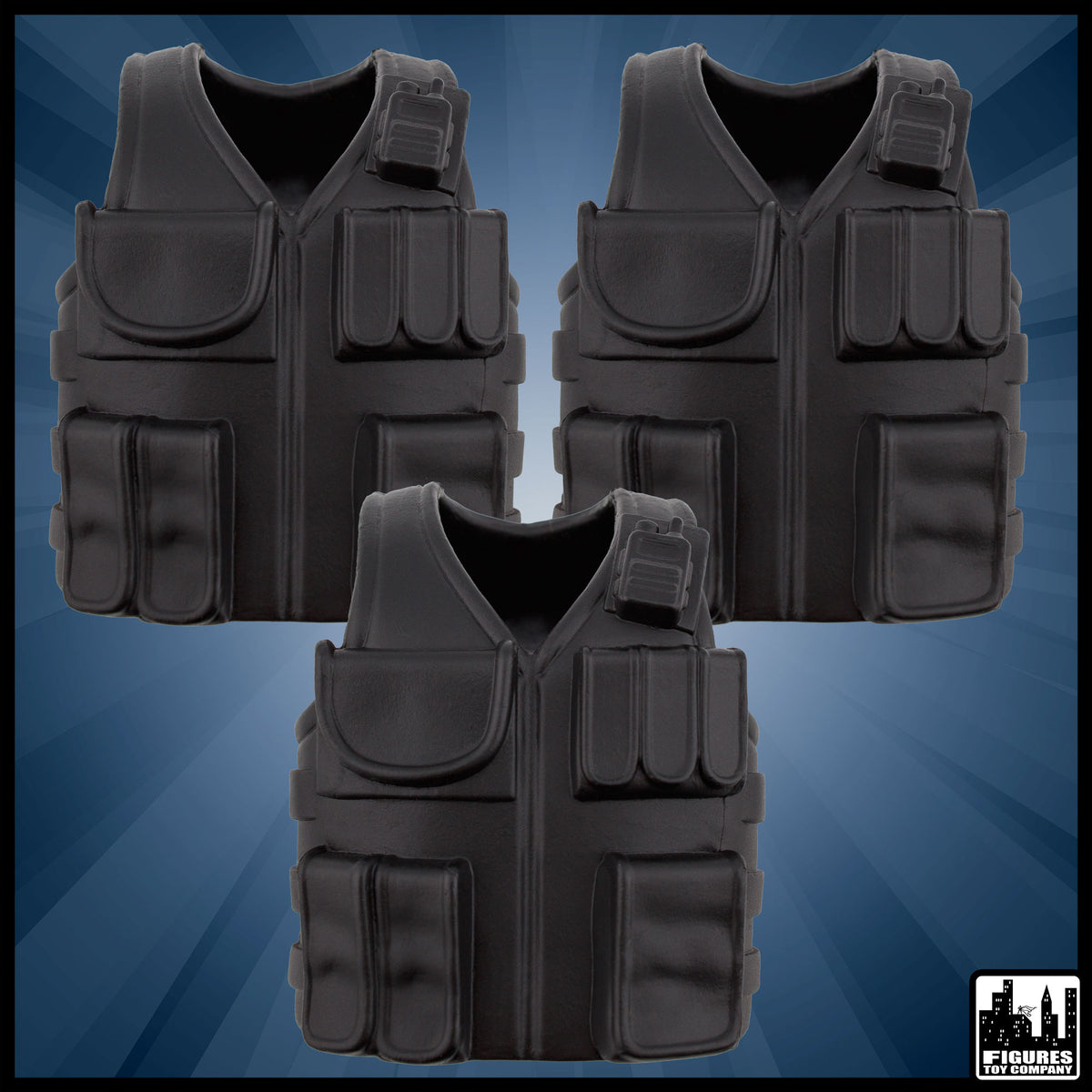 Swat Officer Vest Accessory for 6-8 Inch Figures