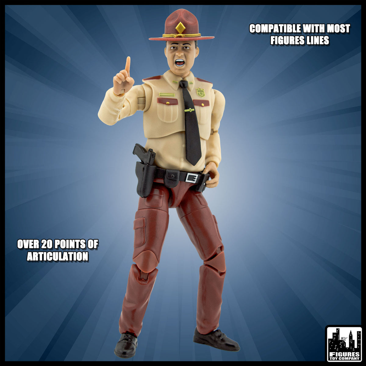 Ultimate 6.5 Inch State Trooper Action Figure With Deluxe Articulation